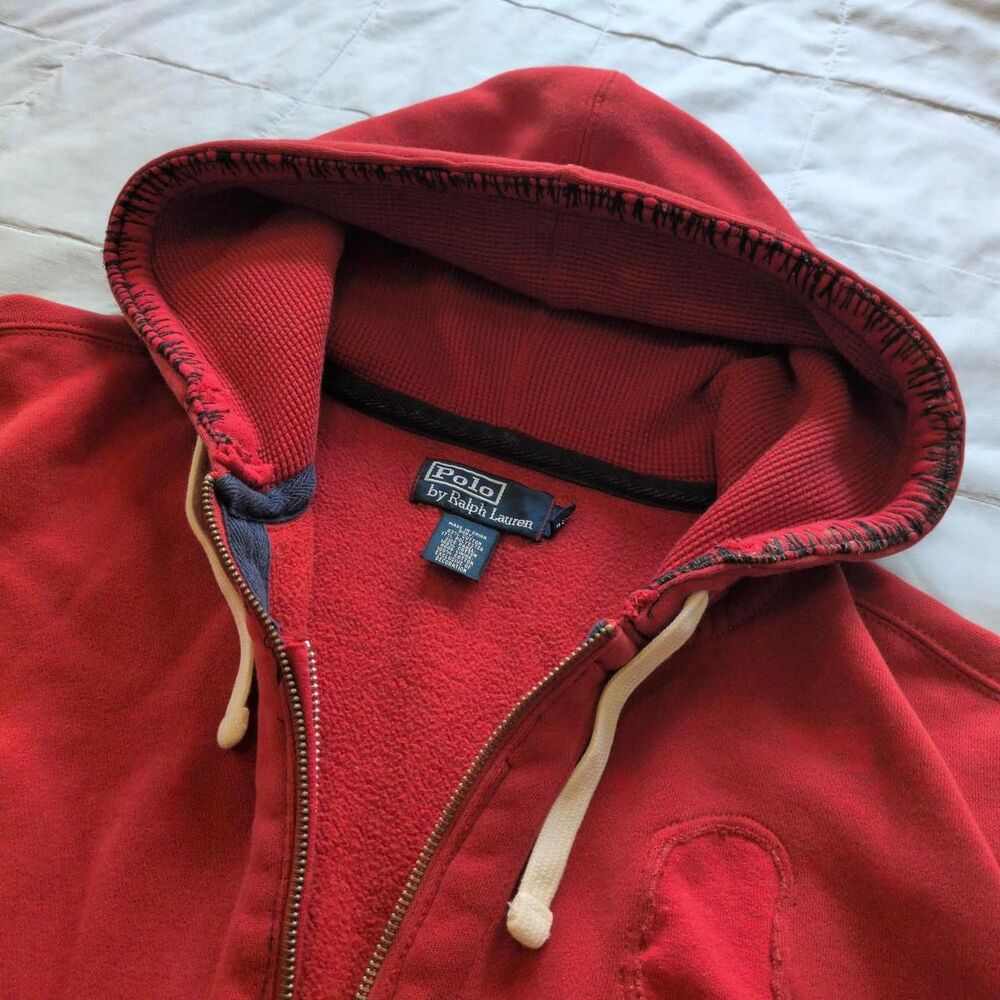Polo-ralph-lauren Men's Red and Burgundy Hoodie